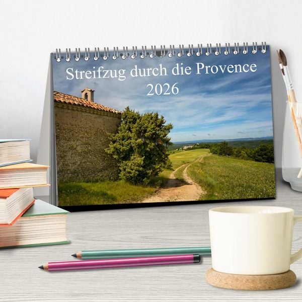 Produktbild: Streifzug durch die Provence (Tischkalender 2026 DIN A5 quer), CALVENDO Monatskalender