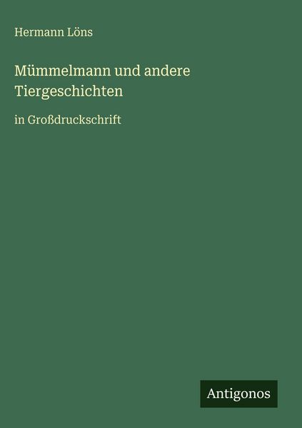 Produktbild: M&uuml;mmelmann und andere Tiergeschichten