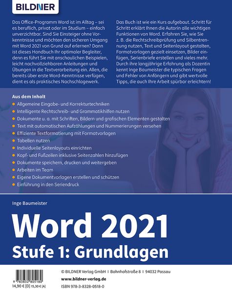 Produktbild: Word 2021 - Stufe 1: Grundlagen
