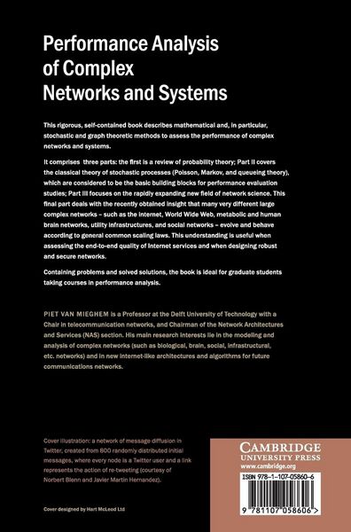 Produktbild: Performance Analysis of Complex Networks and Systems