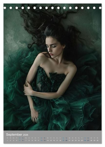 Produktbild: M&auml;rchenhafte Ballerina (Tischkalender 2026 DIN A5 hoch), CALVENDO Monatskalender