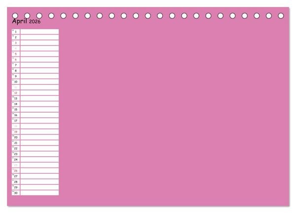Produktbild: Bunter Bastelkalender (Tischkalender 2026 DIN A5 quer), CALVENDO Monatskalender