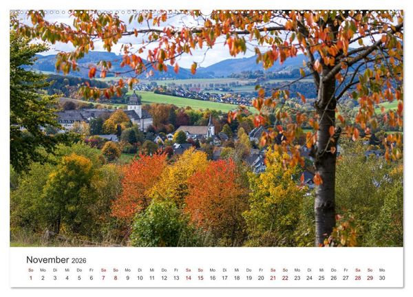 Produktbild: Grafschaft, ein Dorf im Schmallenberger Sauerland (hochwertiger Premium Wandkalender 2026 DIN A2 quer), Kunstdruck in Hochglanz