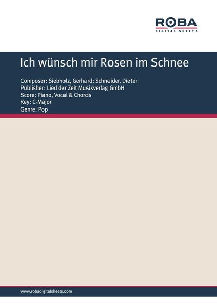Produktbild: Ich w&uuml;nsch mir Rosen im Schnee