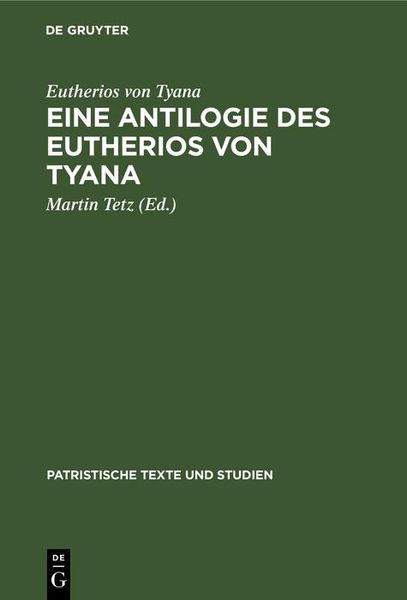 Produktbild: Eine Antilogie des Eutherios von Tyana
