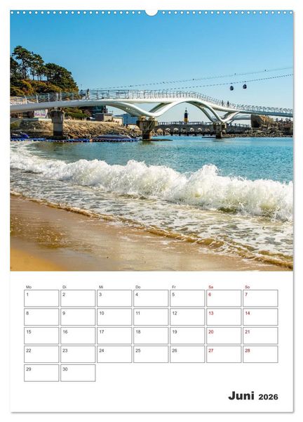 Produktbild: Busan - Reiseplaner (Wandkalender 2026 DIN A2 hoch), CALVENDO Monatskalender
