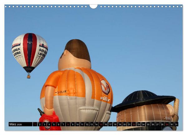 Produktbild: Ballonfahren - Die Stille nach dem Start (Wandkalender 2026 DIN A3 quer), CALVENDO Monatskalender