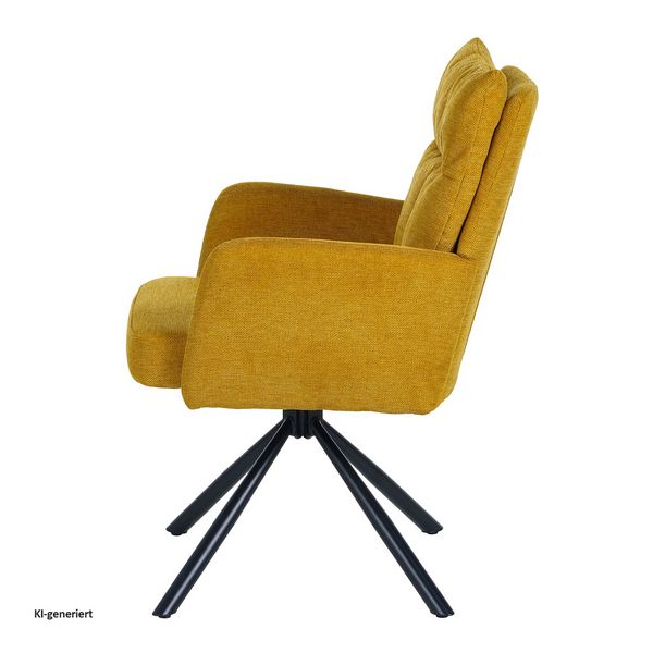 Produktbild: HTI-Living HTI-Living Drehstuhl Kyra Gelb HTI-Living Drehstuhl Kyra Gelb