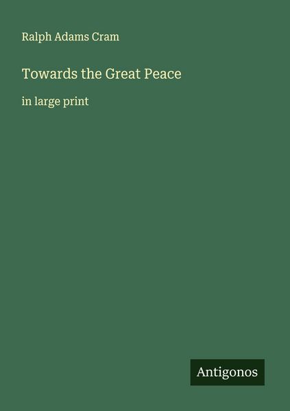 Produktbild: Towards the Great Peace
