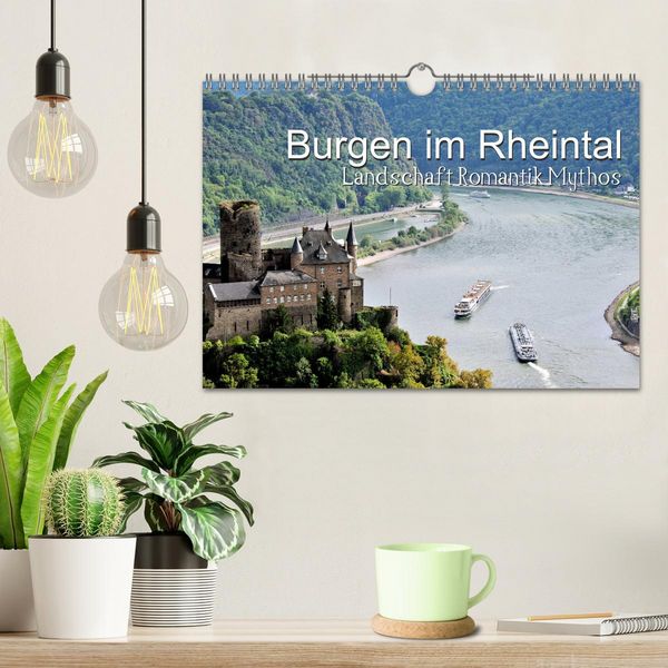 Produktbild: Burgen im Rheintal - Landschaft, Romantik, legend (Wandkalender 2026 DIN A4 quer), CALVENDO Monatskalender