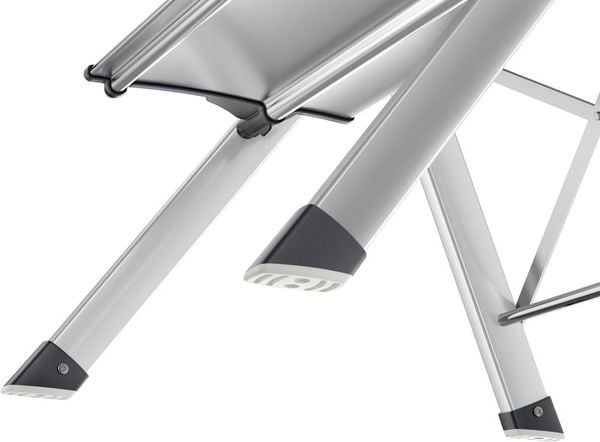 Produktbild: Hailo MK80 ComfortLine 4310-100 Aluminium Klapptritt klappbar Arbeitsh&ouml;he (max.): 2.4 m Silber, Schwarz 3.6 kg