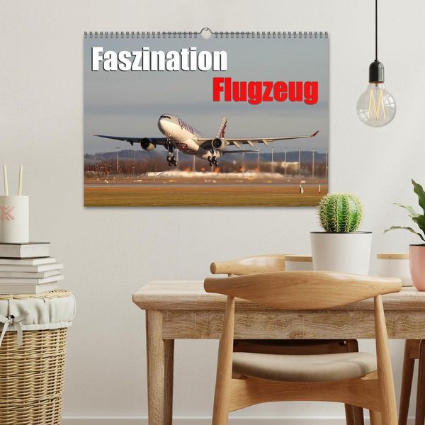 Produktbild: Faszination Flugzeug (Wandkalender 2026 DIN A3 quer), CALVENDO Monatskalender