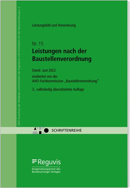 Produktbild: Leistungsbild und Honorierung - Leistungen nach der Baustellenverordnung