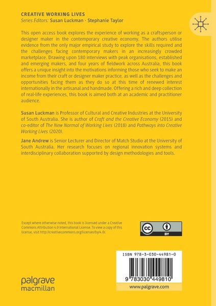 Produktbild: Craftspeople and Designer Makers in the Contemporary Creative Economy