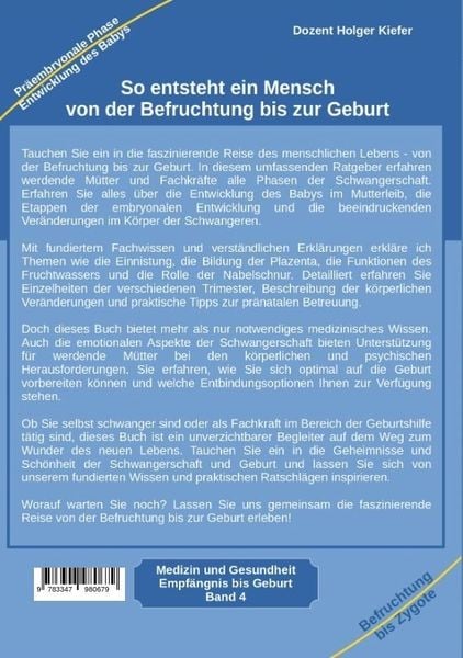 Produktbild: So entsteht ein Mensch &ndash; von der Befruchtung bis zur Geburt