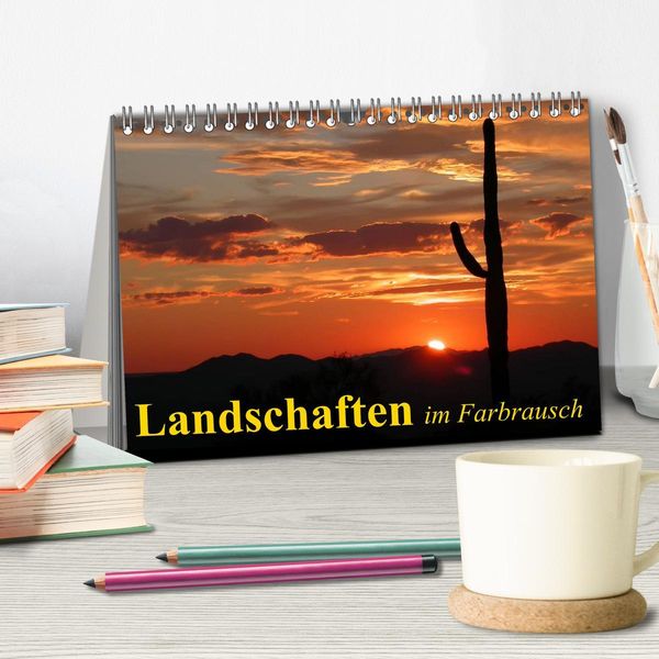 Produktbild: Landschaften im Farbrausch (Tischkalender 2026 DIN A5 quer), CALVENDO Monatskalender
