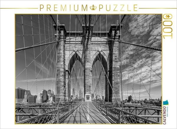 Produktbild: CALVENDO Puzzle NEW YORK CITY Brooklyn Bridge | 1000 Teile Lege-Gr&ouml;&szlig;e 64x48cm Foto-Puzzle f&uuml;r gl&uuml;ckliche Stunden