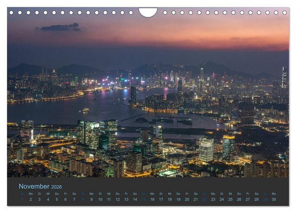 Produktbild: Hong Kong - Skylines (Wandkalender 2026 DIN A4 quer), CALVENDO Monatskalender