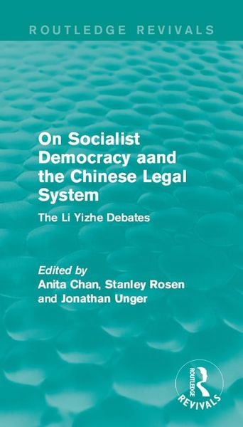 Produktbild: On Socialist Democracy and the Chinese Legal System