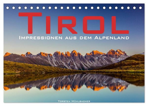 Produktbild: Tirol &ndash; Impressionen aus dem Alpenland (Tischkalender 2026 DIN A5 quer), CALVENDO Monatskalender