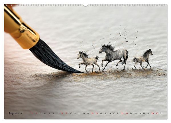 Produktbild: Die leise Magie der Kalligrafie (Wandkalender 2026 DIN A2 quer), CALVENDO Monatskalender