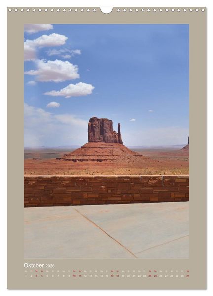 Produktbild: Erlebe mit mir das Monument Valley (Wandkalender 2026 DIN A3 hoch), CALVENDO Monatskalender