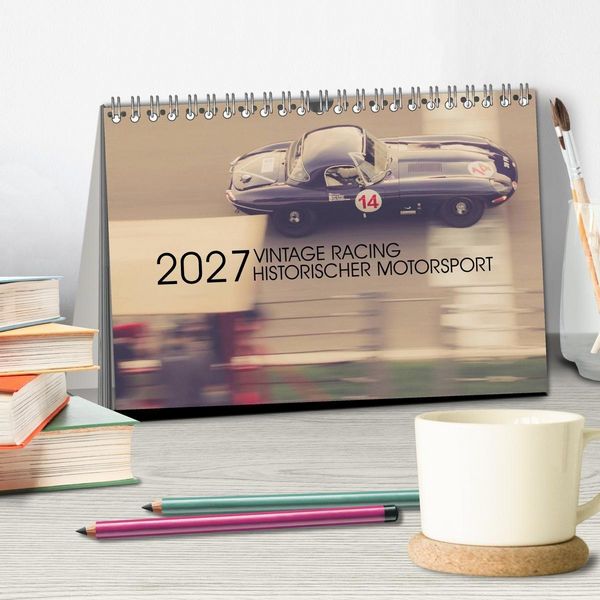 Produktbild: Vintage Racing, historischer Motorsport (Tischkalender 2027 DIN A5 quer), CALVENDO Monatskalender