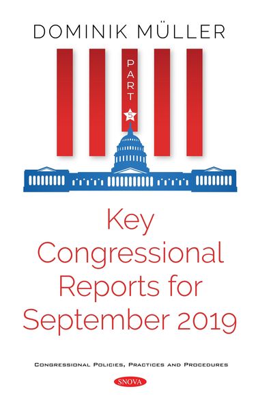 Produktbild: Key Congressional Reports for September 2019. Part V