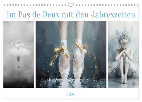 Im Pas de Deux mit der Stille (Wandkalender 2026 DIN A3 quer), CALVENDO Monatskalender