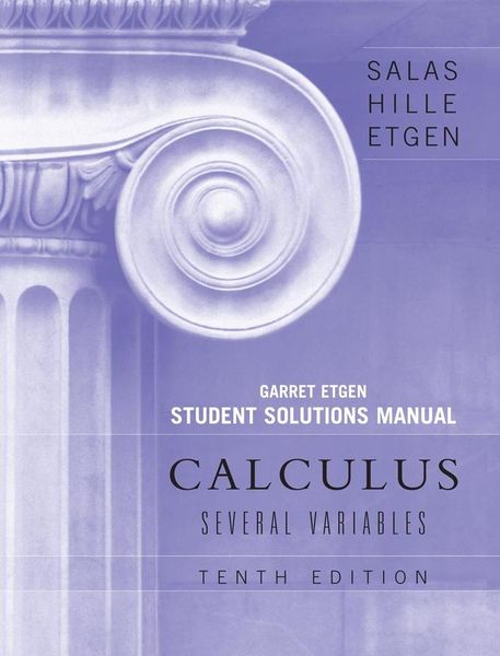 Produktbild: Calculus: Several Variables, 10e (Chapters 13 - 19) Student Solutions Manual