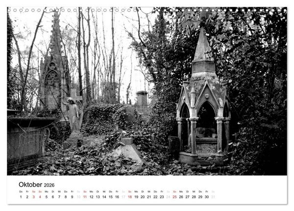Produktbild: Highgate Cemetery London (Wandkalender 2026 DIN A3 quer), CALVENDO Monatskalender
