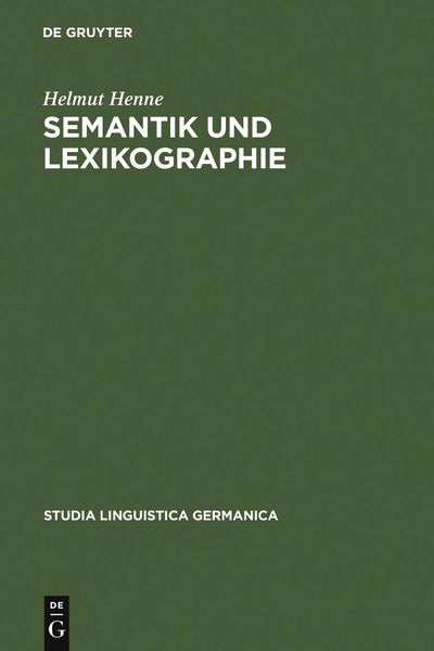 Produktbild: Semantik und Lexikographie