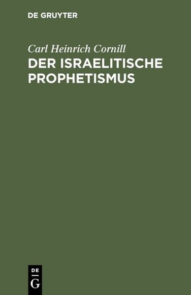 Produktbild: Der israelitische Prophetismus