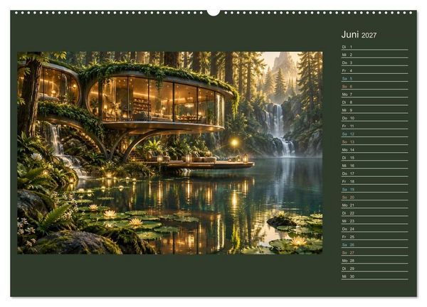 Produktbild: M&auml;rchenh&auml;user von morgen (Wandkalender 2027 DIN A2 quer), CALVENDO Monatskalender