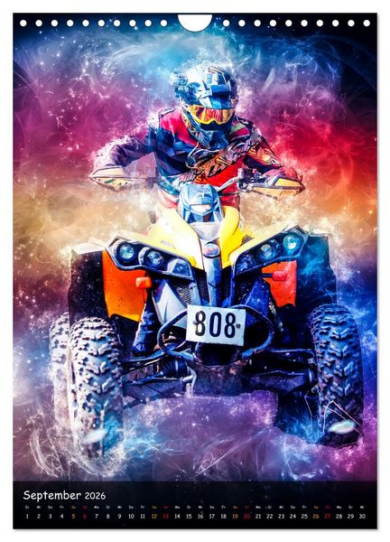 Produktbild: Quad spektakul&auml;r (Wandkalender 2026 DIN A4 hoch), CALVENDO Monatskalender