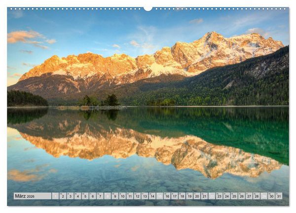 Produktbild: Wundersch&ouml;nes Bayern (hochwertiger Premium Wandkalender 2026 DIN A2 quer), Kunstdruck in Hochglanz