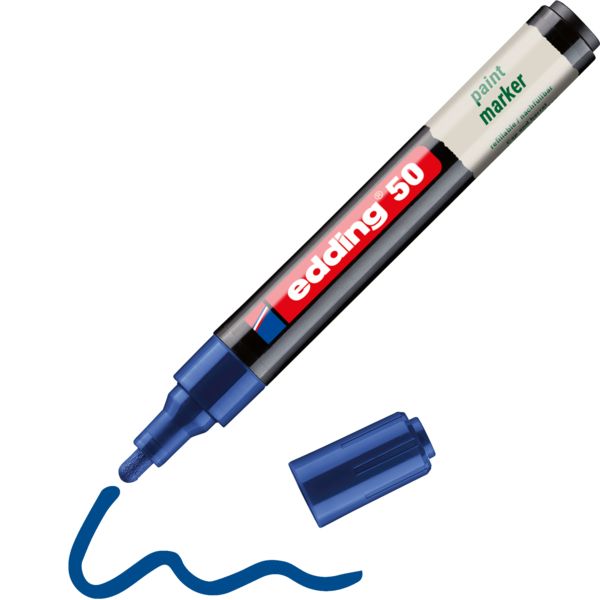 Produktbild: Edding 50 EcoLine 4-50-003 Lackmarker Blau 2 mm, 3mm