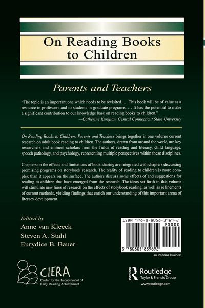 Produktbild: On Reading Books to Children