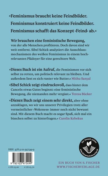 Produktbild: Wei&szlig;en Feminismus canceln
