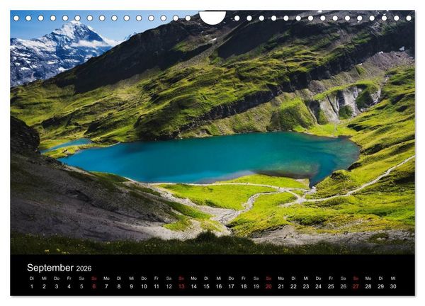 Produktbild: BERNER ALPEN - Natur und Landschaften (Wandkalender 2026 DIN A4 quer), CALVENDO Monatskalender