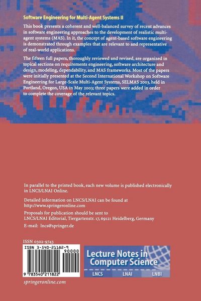 Produktbild: Software Engineering for Multi-Agent Systems II