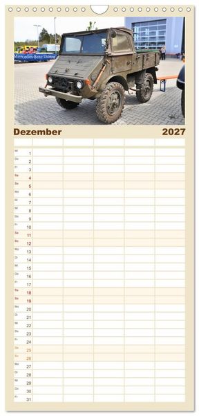 Produktbild: Familienplaner 2027 - Universalmotorger&auml;te Eine Stern-Parade mit 5 Spalten (Wandkalender, 21 x 45 cm) CALVENDO