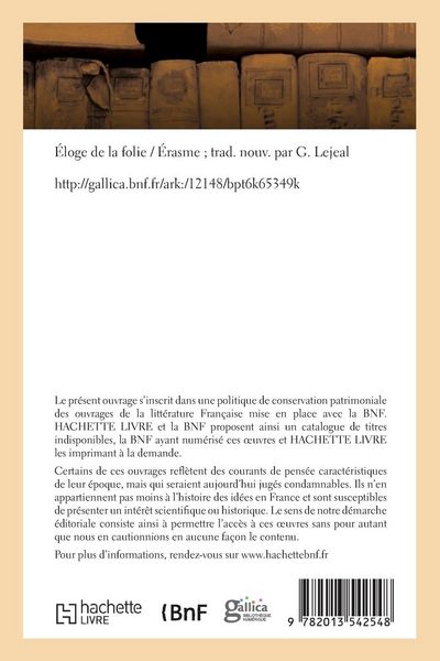 Produktbild: &Eacute;loge de la folie