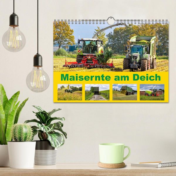 Produktbild: Maisernte am Deich (Wandkalender 2026 DIN A4 quer), CALVENDO Monatskalender