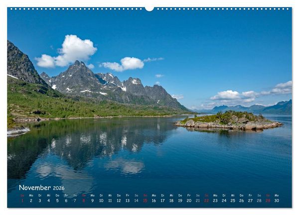 Produktbild: Skandinavien - Fjorde, Sch&auml;ren und Meer... (Wandkalender 2026 DIN A2 quer), CALVENDO Monatskalender