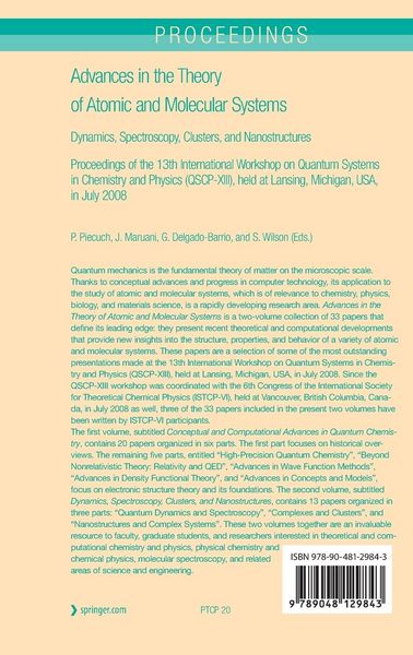 Produktbild: Advances in the Theory of Atomic and Molecular Systems