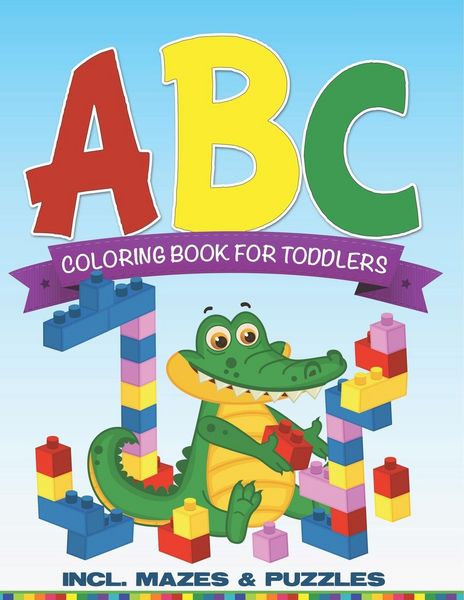 Produktbild: ABC Coloring Book For Toddlers incl. Mazes & Puzzles