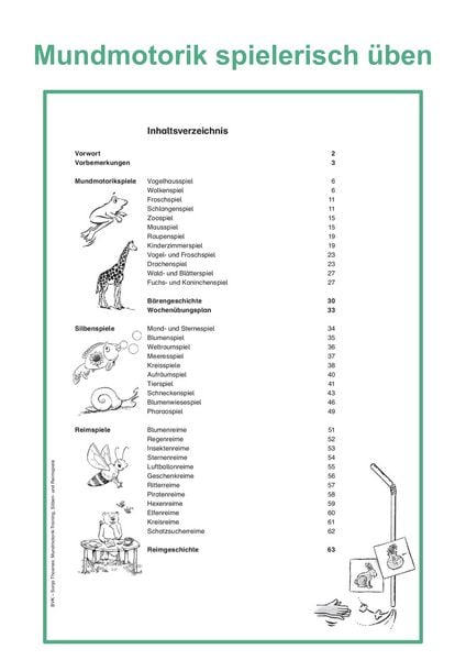 Produktbild: Mundmotorik-Training, Silben- und Reimspiele