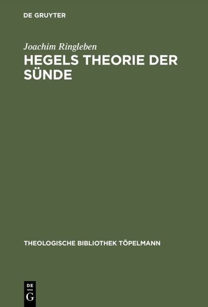 Produktbild: Hegels Theorie der S&uuml;nde