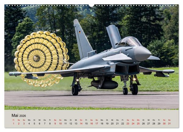 Produktbild: Kampfjet Eurofighter Typhoon (Wandkalender 2026 DIN A2 quer), CALVENDO Monatskalender